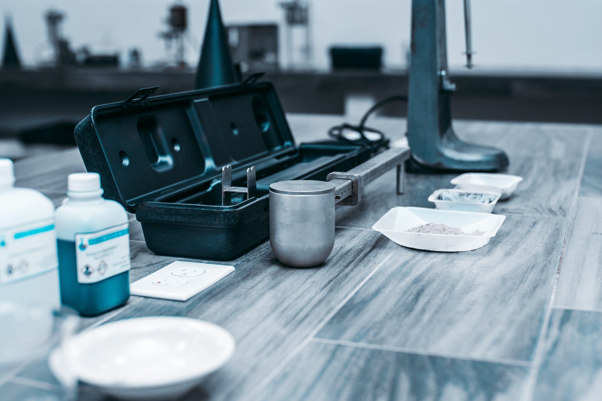 Completion fluid samples prepared in the laboratory