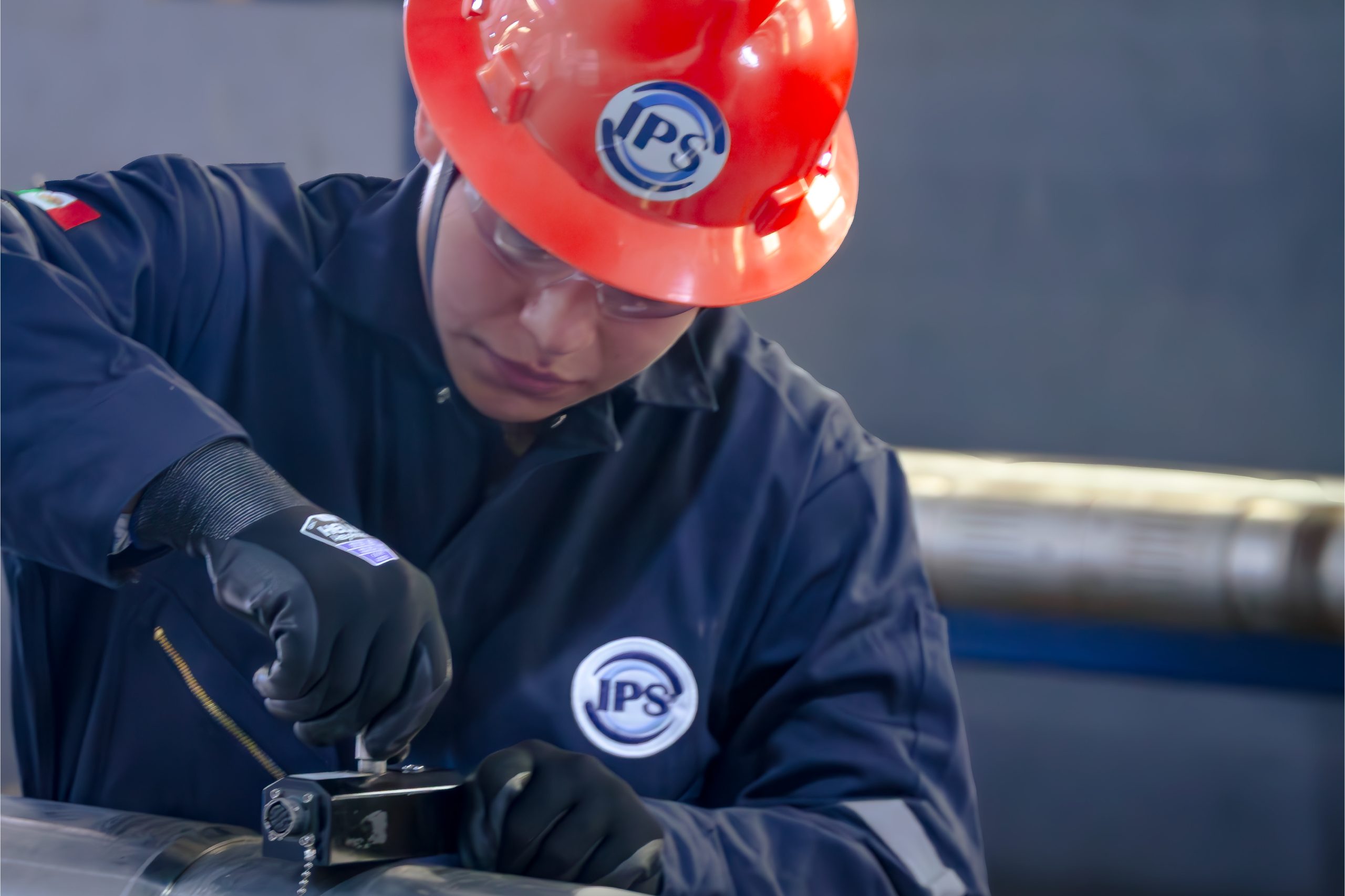 Field engineer focused on a wellsite task